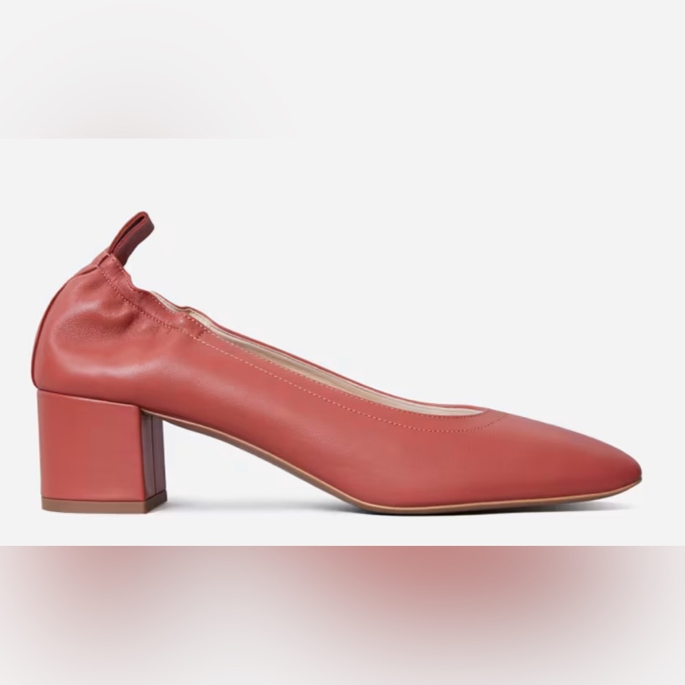 Everlane The Day Heel, Size: 8.5, Color: Burnt Sienna